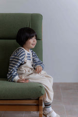 ［The beige］Belt overalls