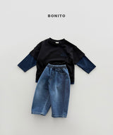 ［Bonito］Stripe layered tee