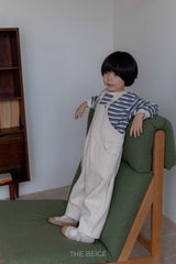 ［The beige］Belt overalls