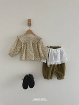 ［aladin］Wing shirring blouse