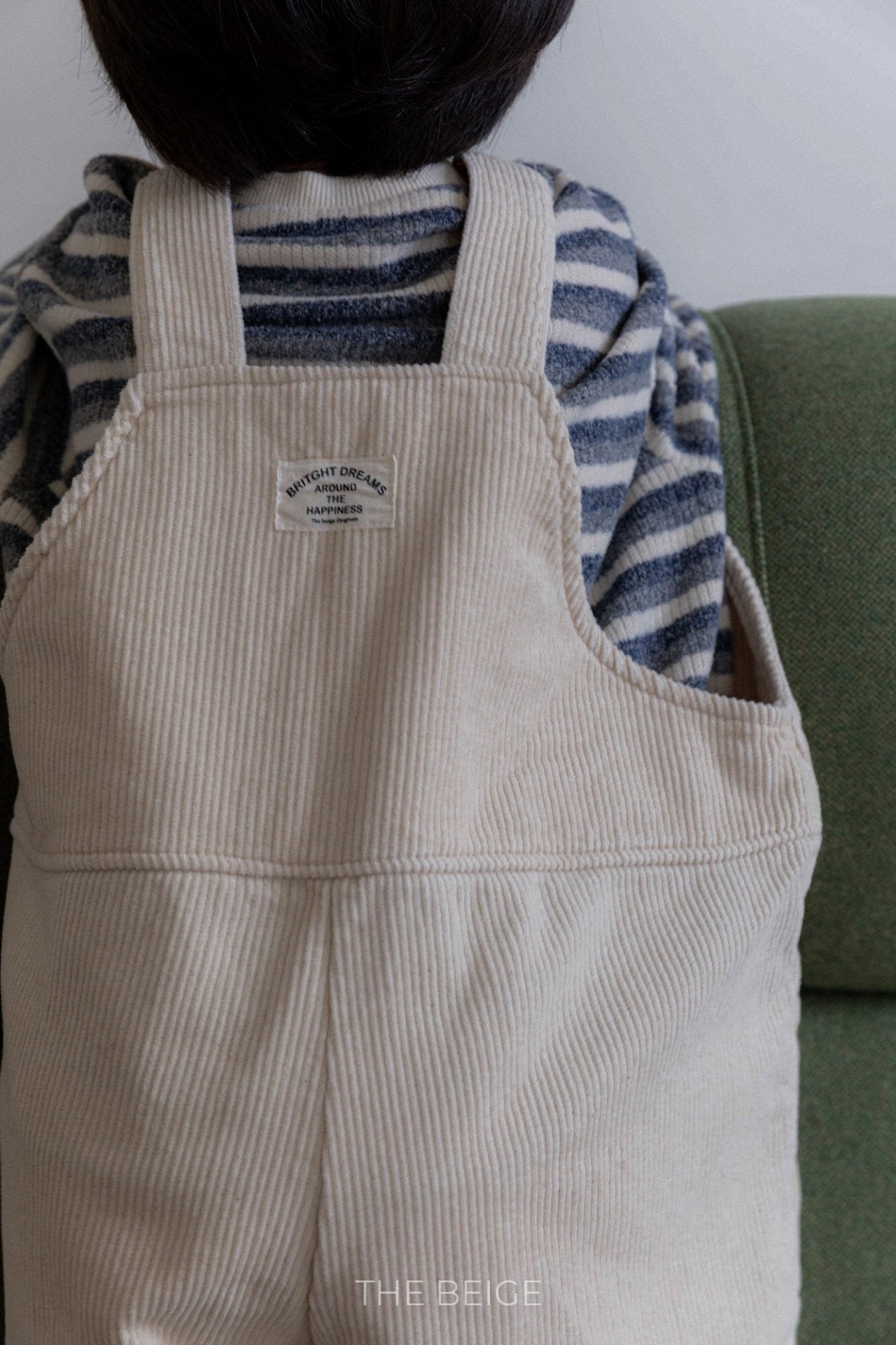 ［The beige］Belt overalls