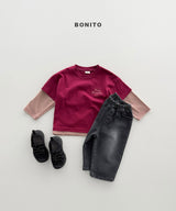 ［Bonito］Stripe layered tee