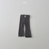 ［LINDO］Knit stripe flare leggings