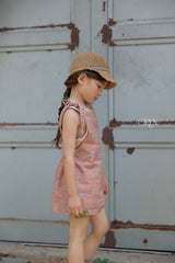 ［OREN］Camellia short overalls