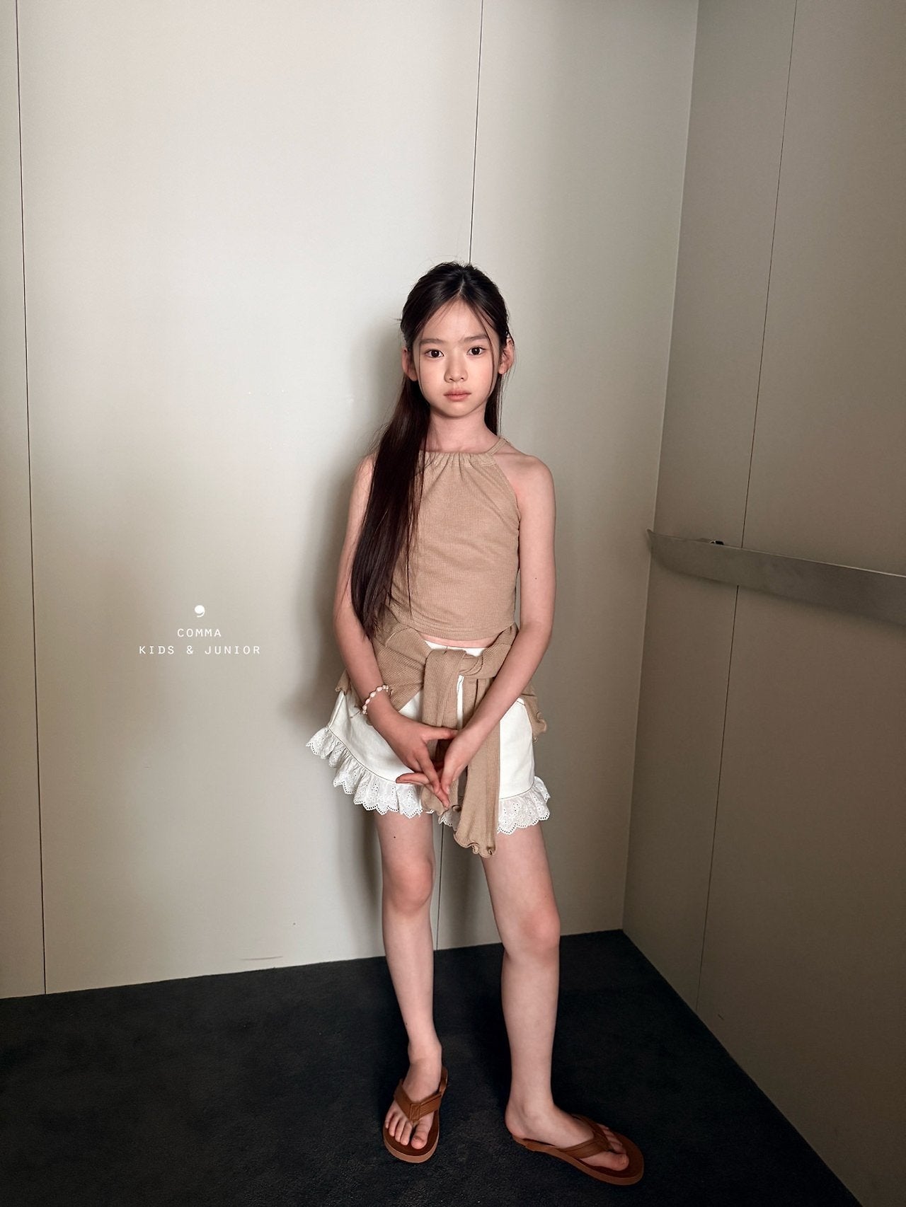 ［comma］Lace cotton short pants