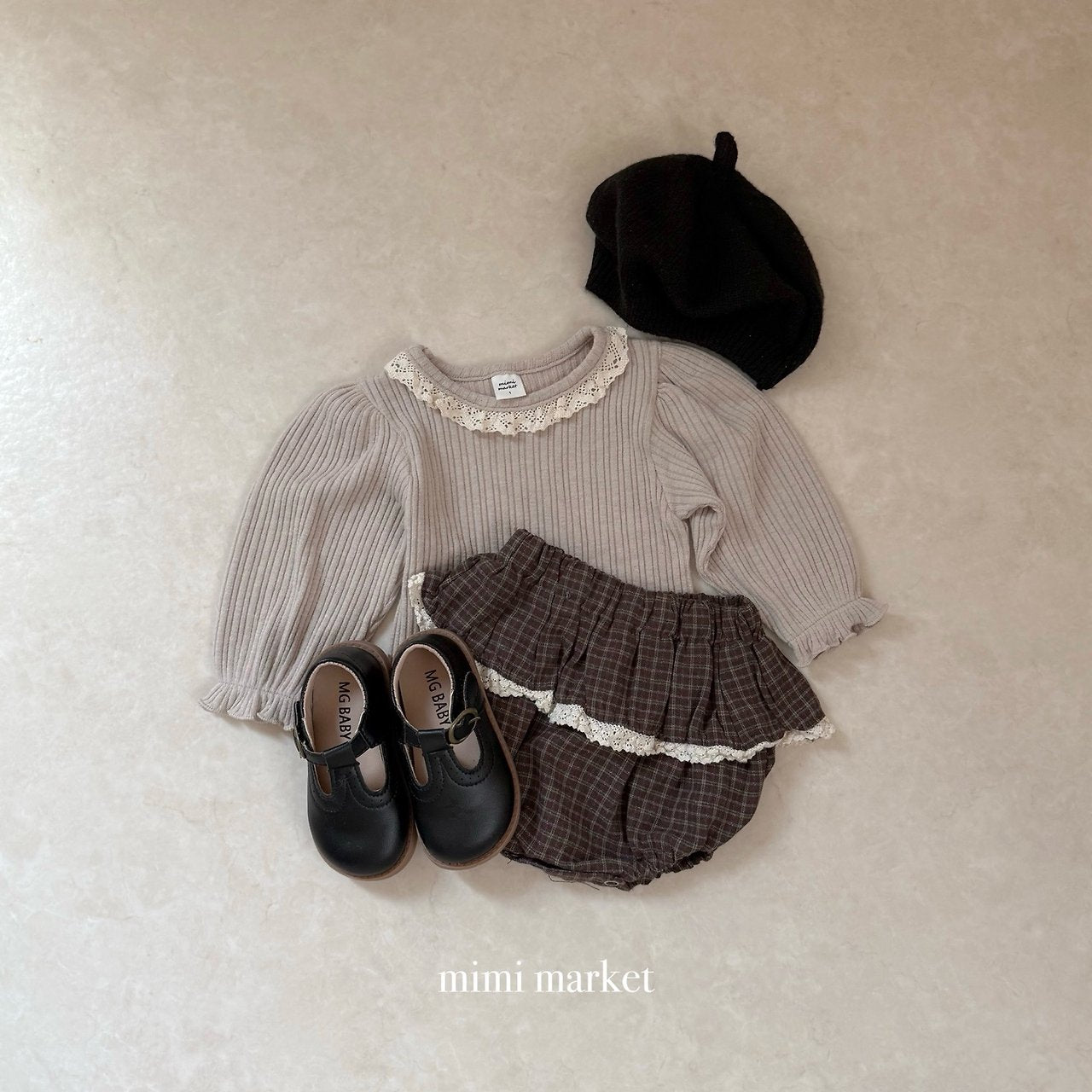 ［mimi market］Puff lace tops