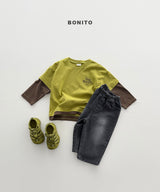 ［Bonito］Stripe layered tee