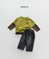 ［Bonito］Stripe layered tee