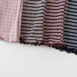 ［LINDO］Knit stripe flare leggings