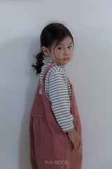 ［The beige］Belt overalls