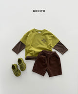 ［Bonito］Stripe layered tee