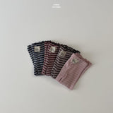 ［LINDO］Knit stripe flare leggings