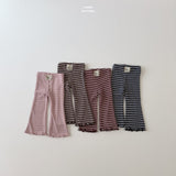 ［LINDO］Knit stripe flare leggings