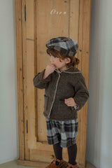 ［OREN］Brunel check suspender half pants
