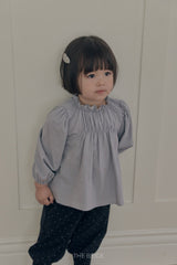 ［The beige］Shirring Blouse