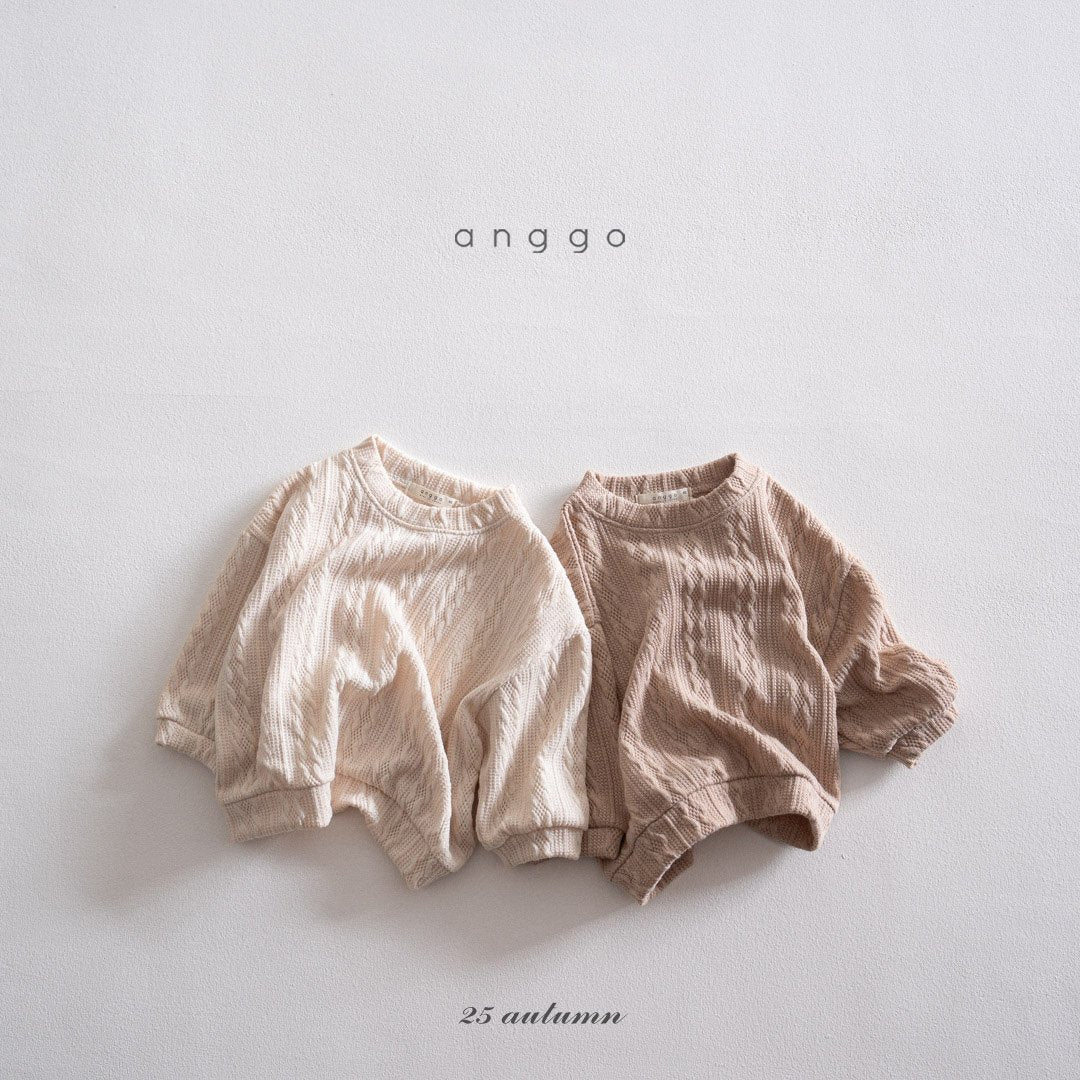 ［anggo］Twhisted sweatshirt