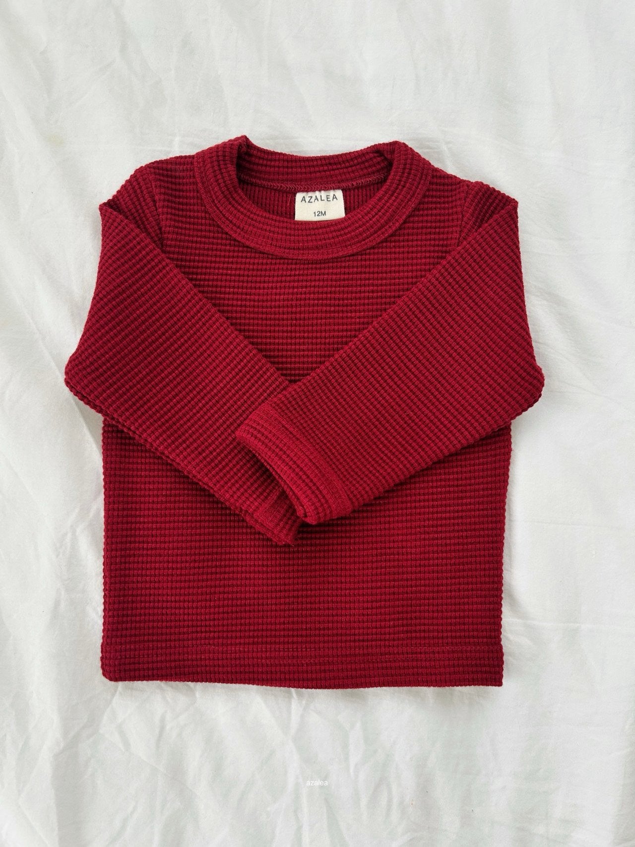 ［azalea］Susu waffle round tee (baby & kids)