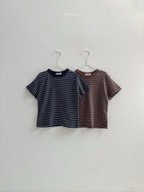 ［digreen］Camel stripe tee