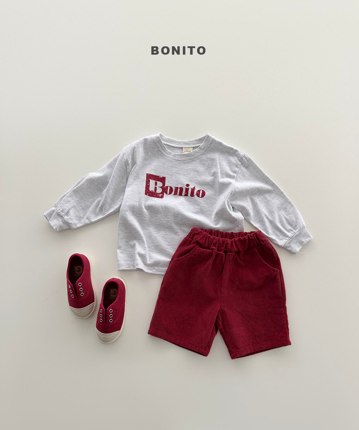 ［Bonito］Corduroy short pants