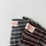 ［LINDO］Rib stripe flare leggings