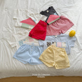［ninibello］Coby stripe button short pants