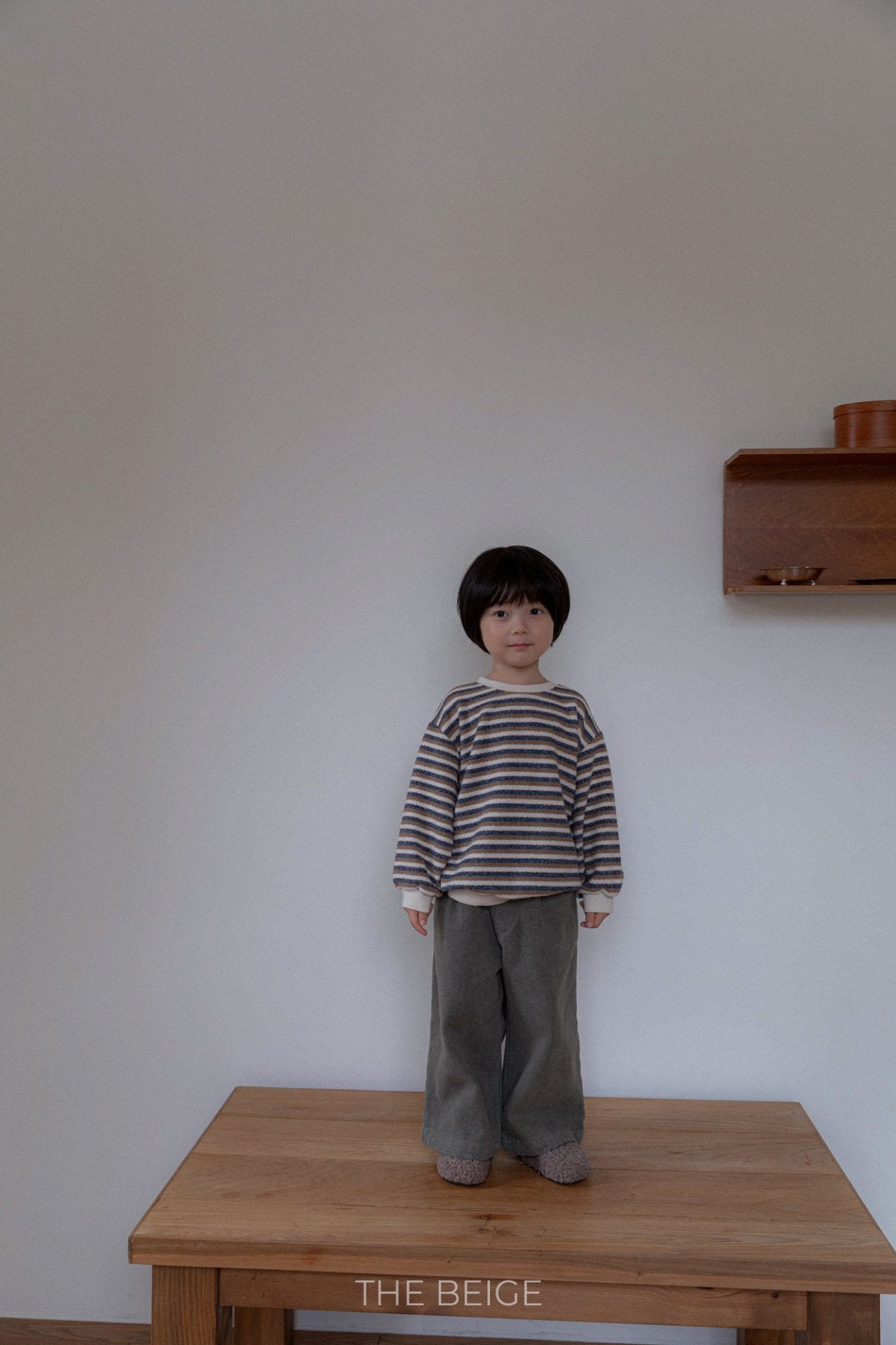 ［The beige］Turk straight pants