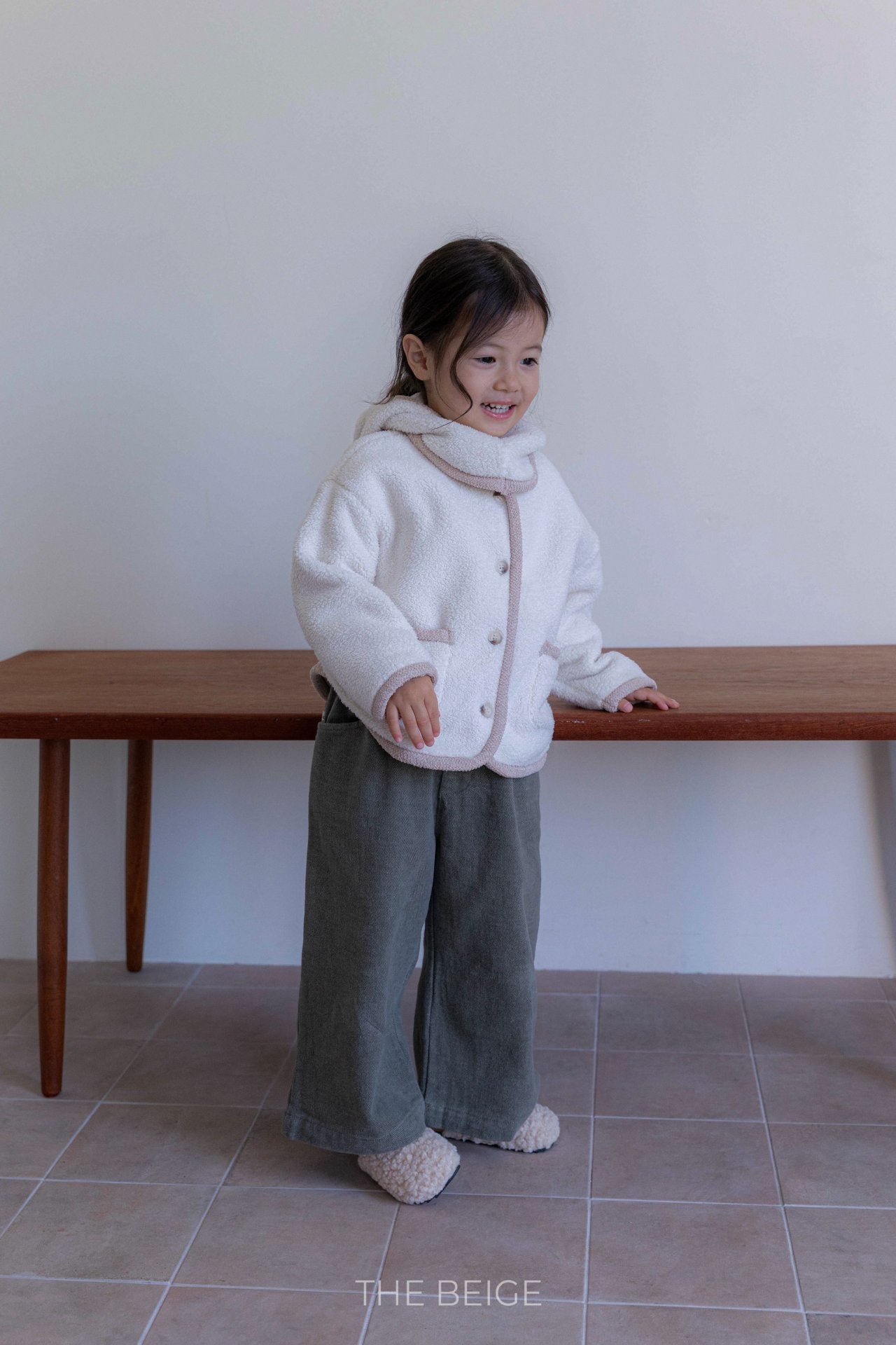 ［The beige］Turk straight pants