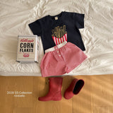 ［ninibello］Coby stripe button short pants