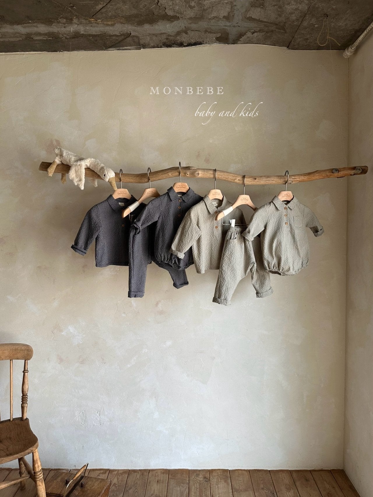 ［monbebe］Autumn check pants