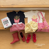 ［ninibello］Coby stripe button short pants