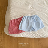 ［ninibello］Coby stripe button short pants