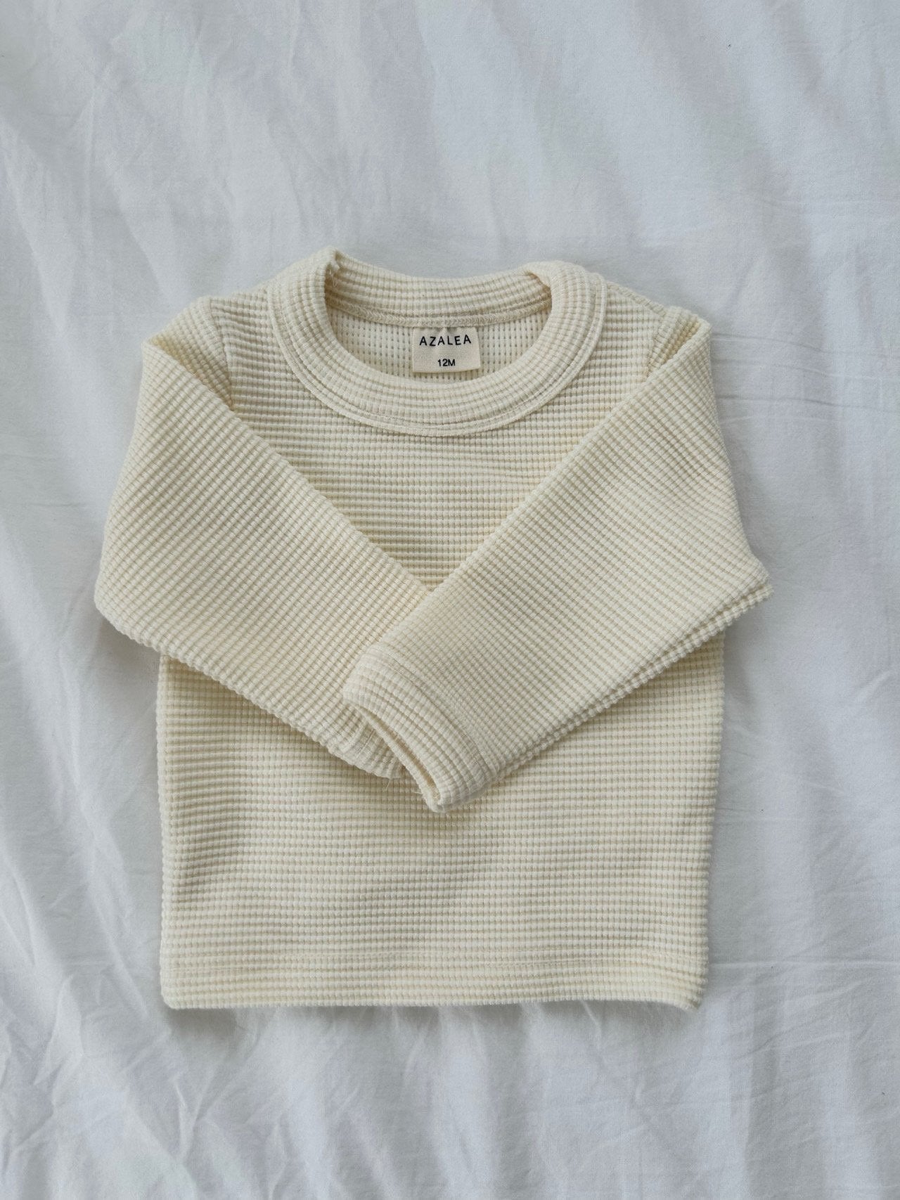 ［azalea］Susu waffle round tee (baby & kids)