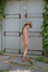 ［OREN］Camellia short overalls