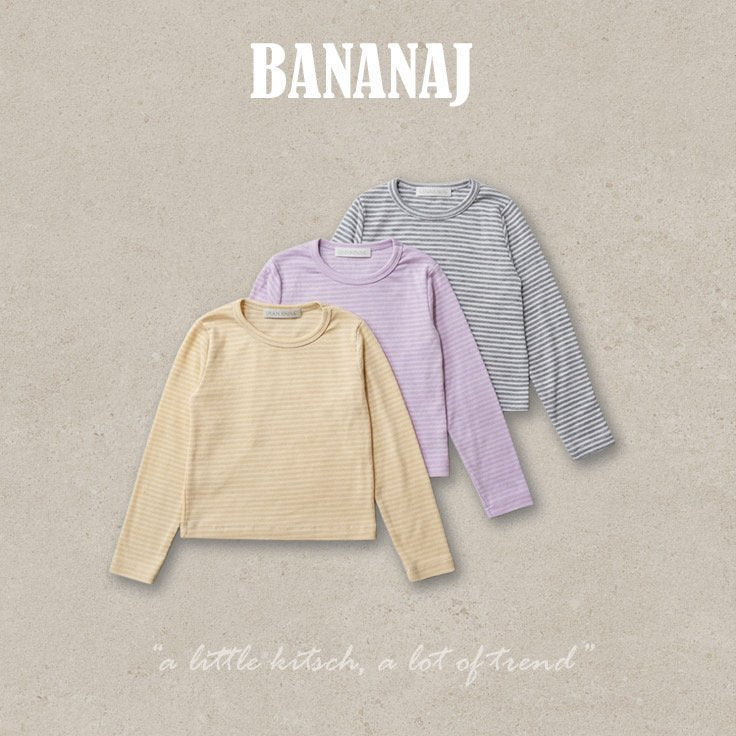 ［BANANAJ］Candy stripe tee