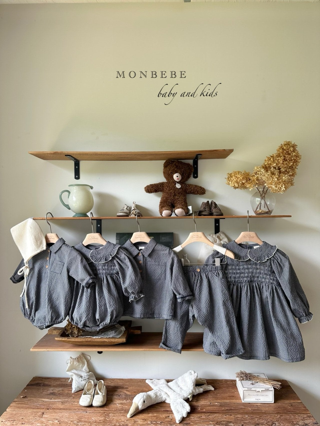 ［monbebe］Autumn check pants