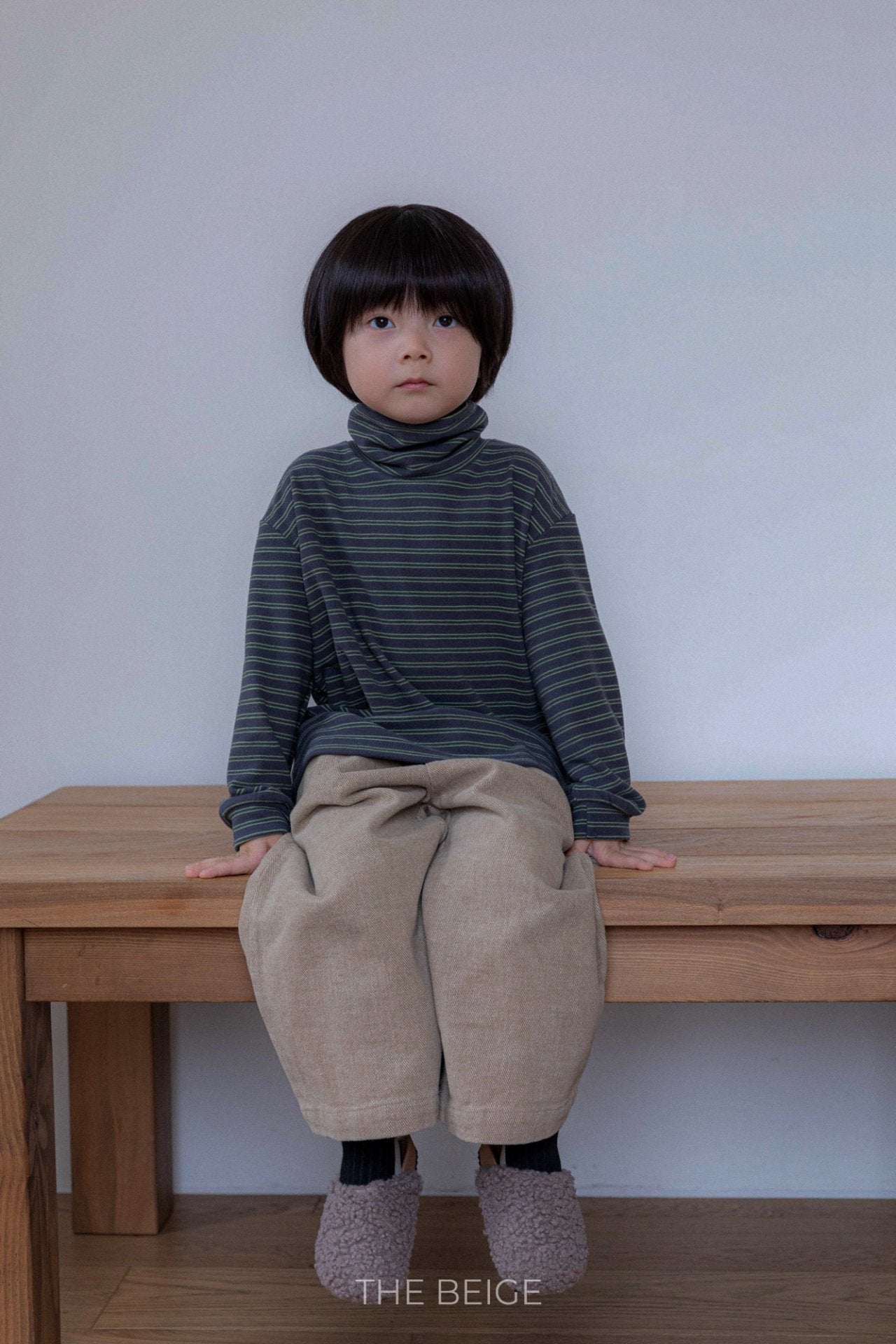 ［The beige］Turk straight pants