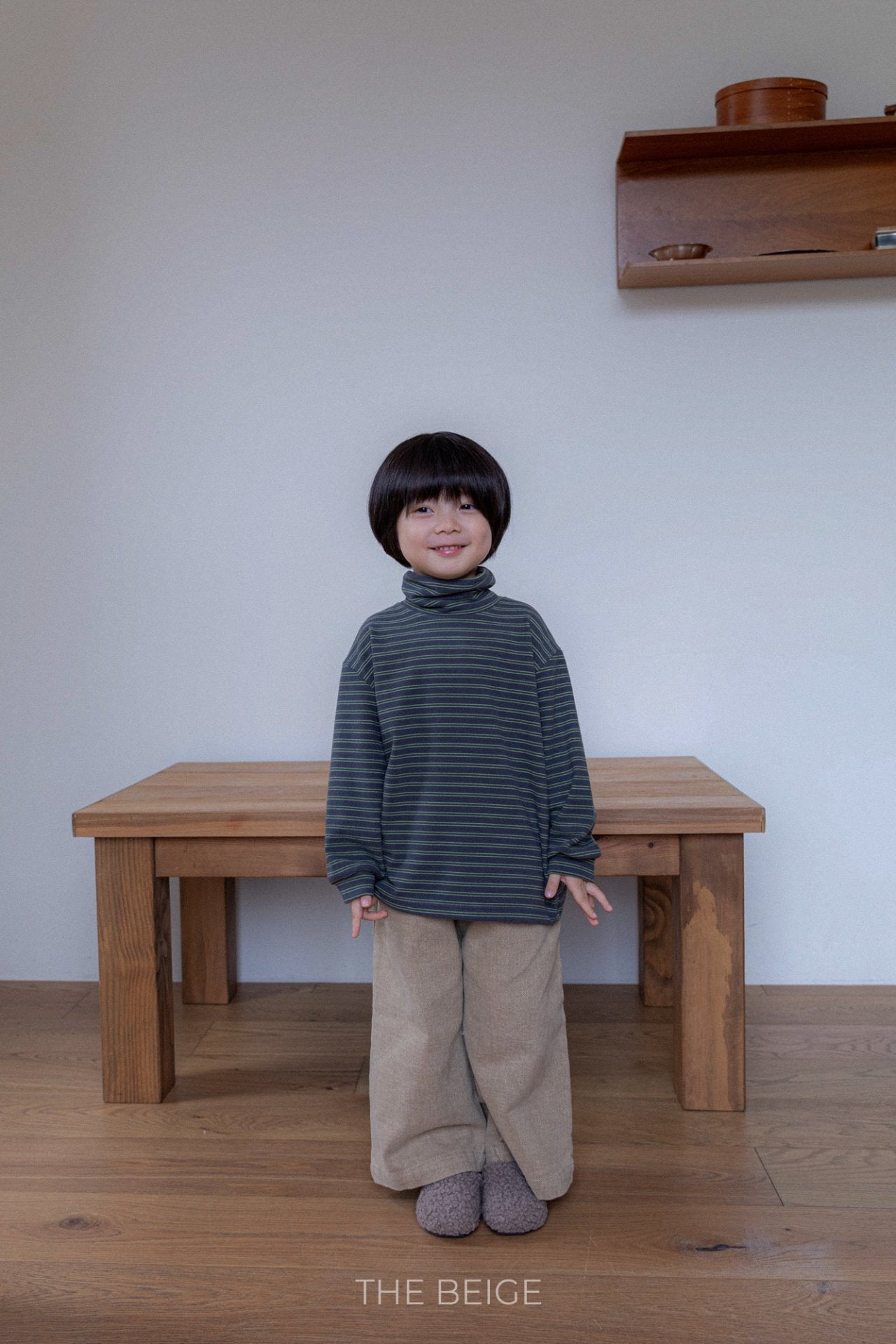 ［The beige］Turk straight pants