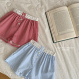 ［ninibello］Coby stripe button short pants
