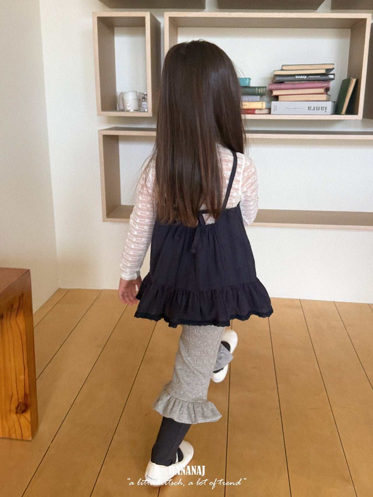 ［BANANAJ］Rhythm flower lace tops