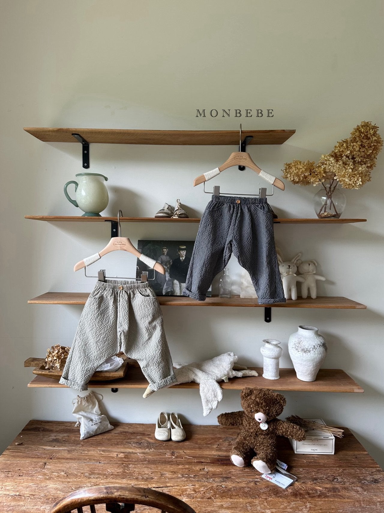［monbebe］Autumn check pants