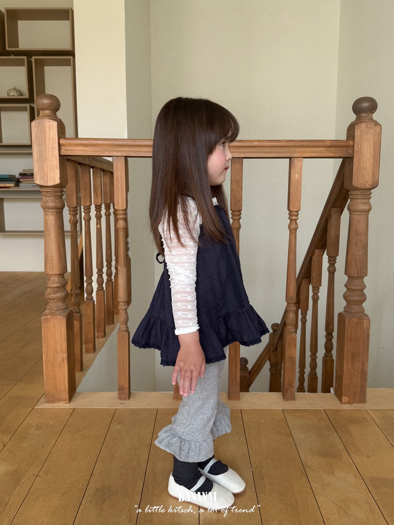 ［BANANAJ］Rhythm flower lace tops
