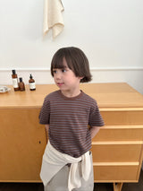 ［digreen］Camel stripe tee