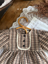 ［marron］Chocolate smock blouse