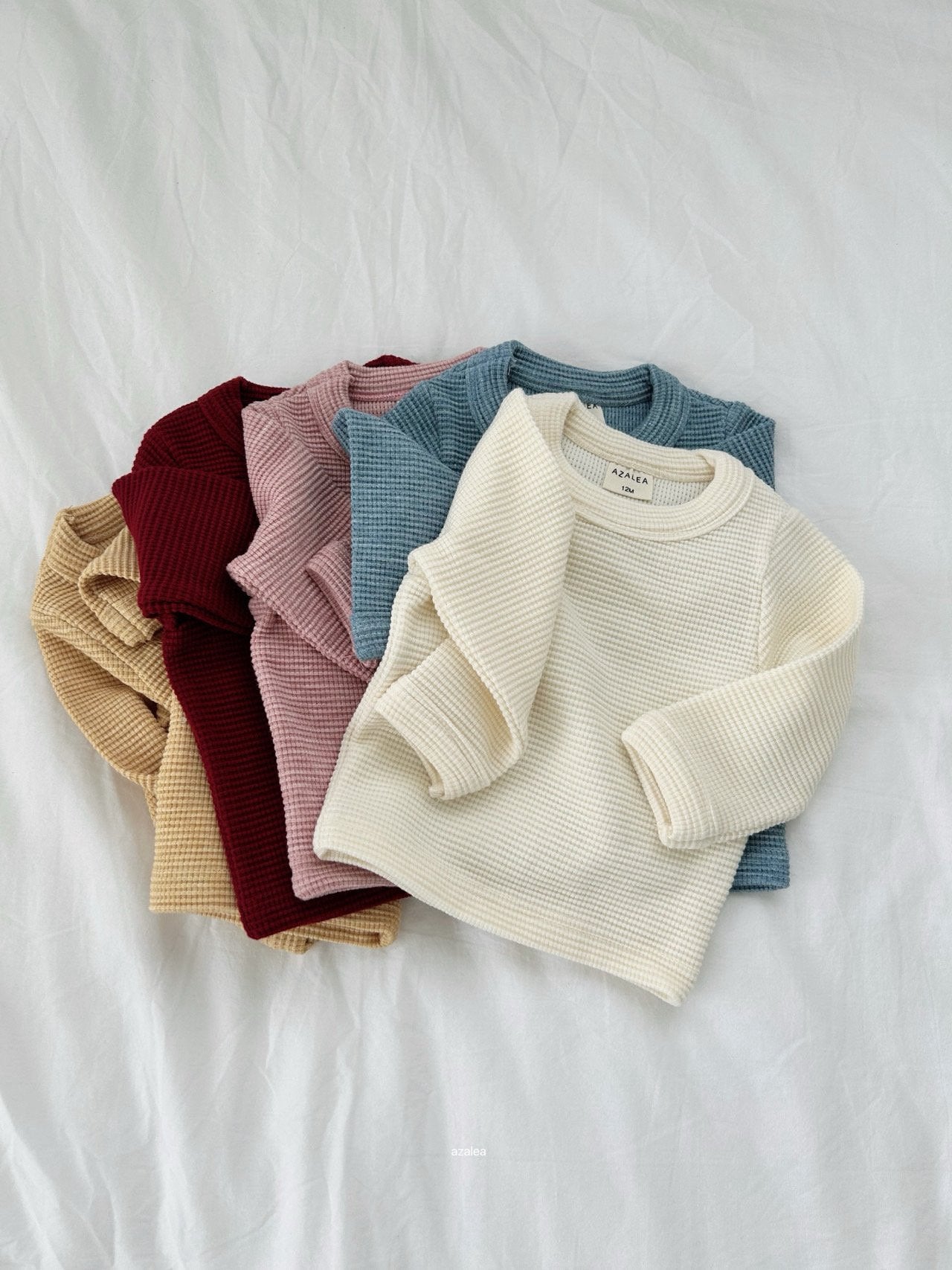 ［azalea］Susu waffle round tee (baby & kids)