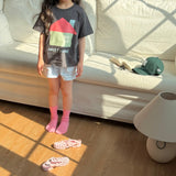 ［ninibello］Coby stripe button short pants