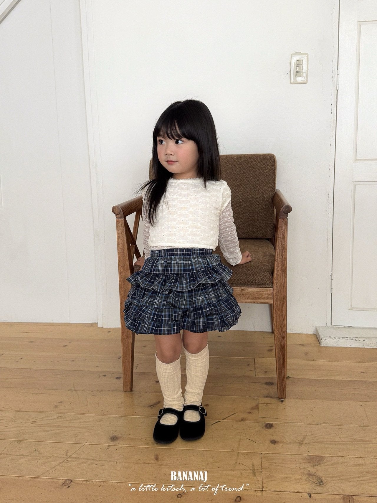 ［BANANAJ］Rhythm flower lace tops