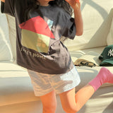 ［ninibello］Coby stripe button short pants