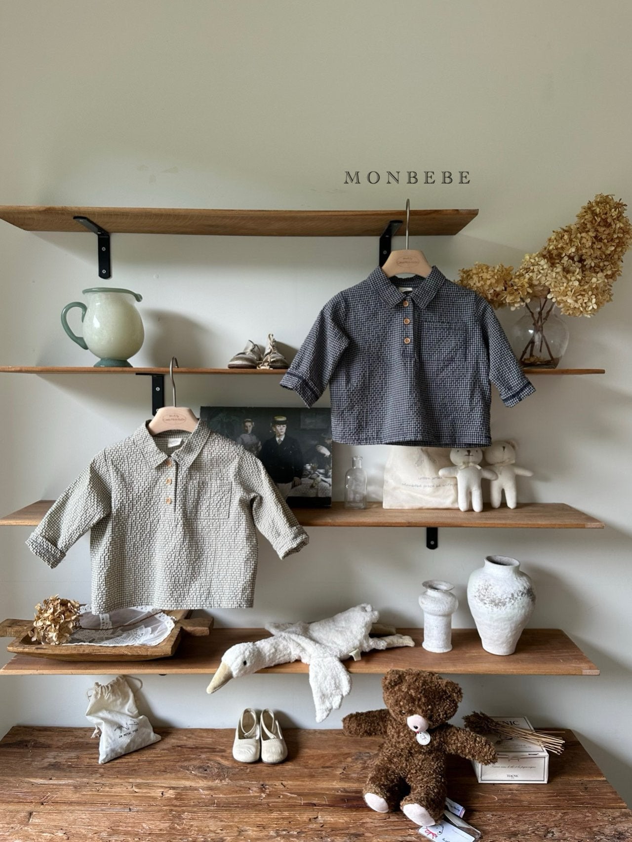 ［monbebe］Autumn check shirt