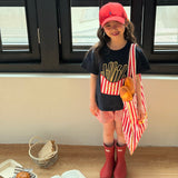 ［ninibello］Coby stripe button short pants