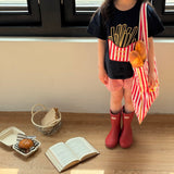 ［ninibello］Coby stripe button short pants